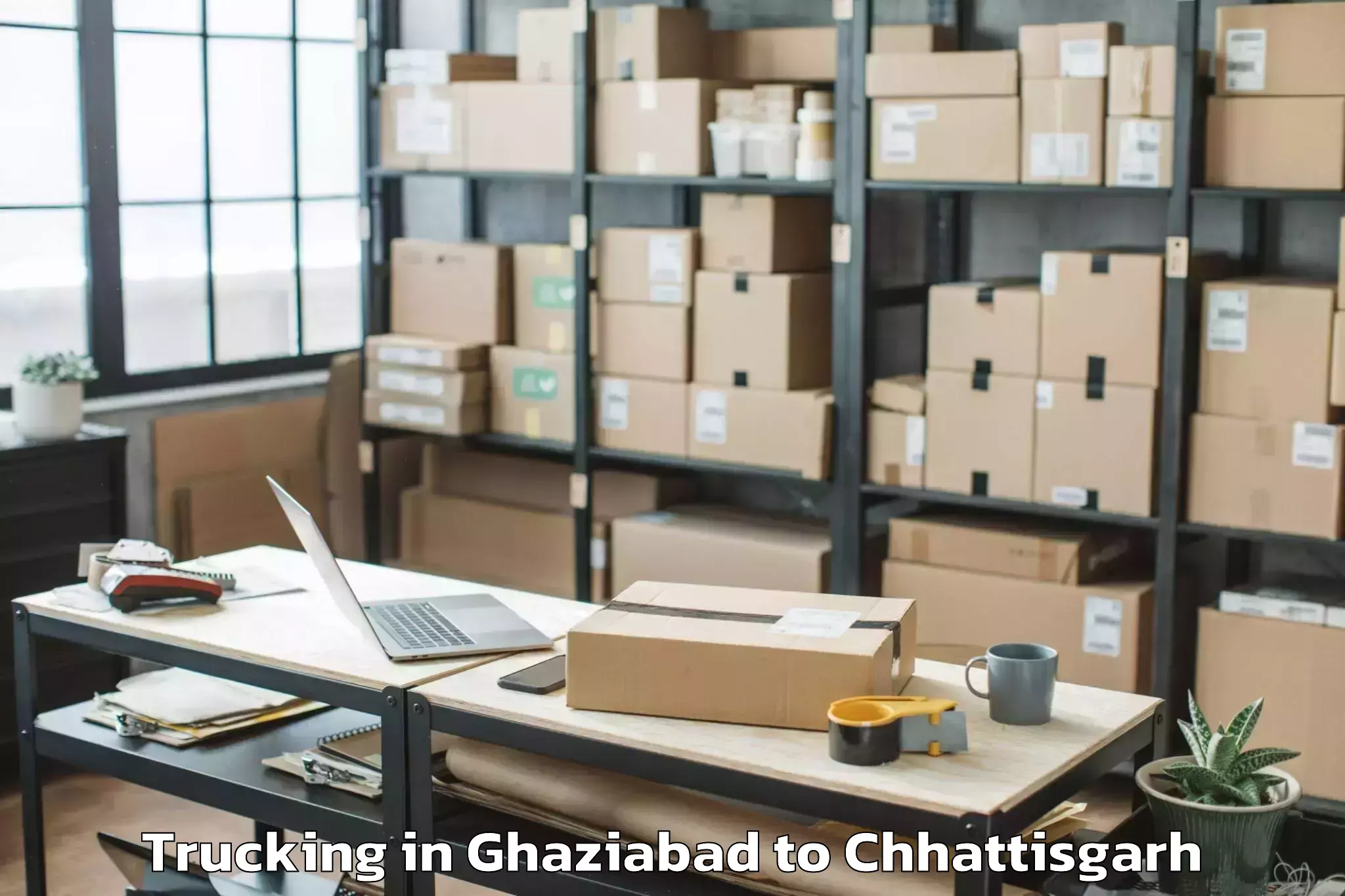 Hassle-Free Ghaziabad to Raigarh Trucking